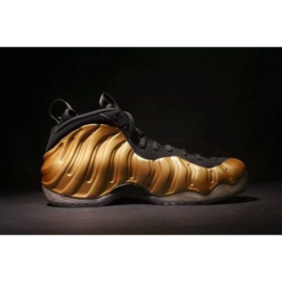 Nike Erkek Air Foamposite One Metal Altın / Siyah Basketbol Ayakkabısı Türkiye - MC8HZ288